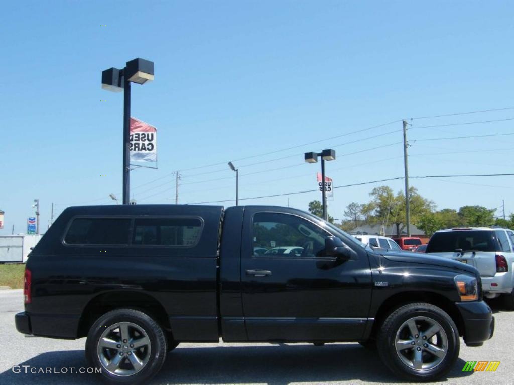 2006 Ram 1500 Night Runner Regular Cab - Black / Medium Slate Gray photo #6