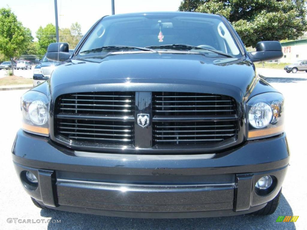 2006 Ram 1500 Night Runner Regular Cab - Black / Medium Slate Gray photo #8