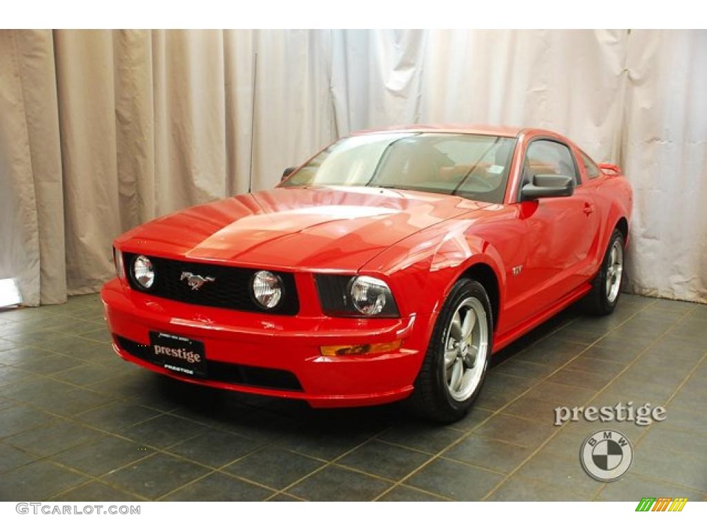 2005 Mustang GT Premium Coupe - Torch Red / Red Leather photo #1