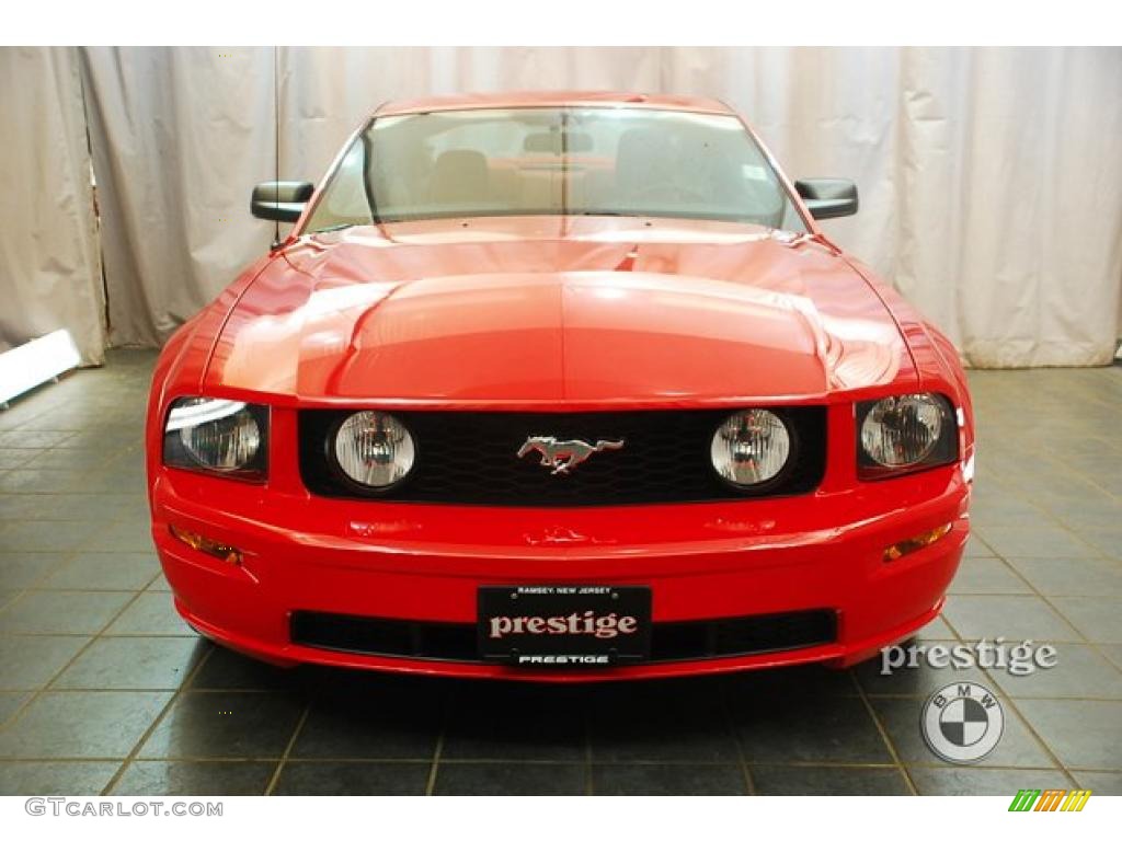 2005 Mustang GT Premium Coupe - Torch Red / Red Leather photo #8