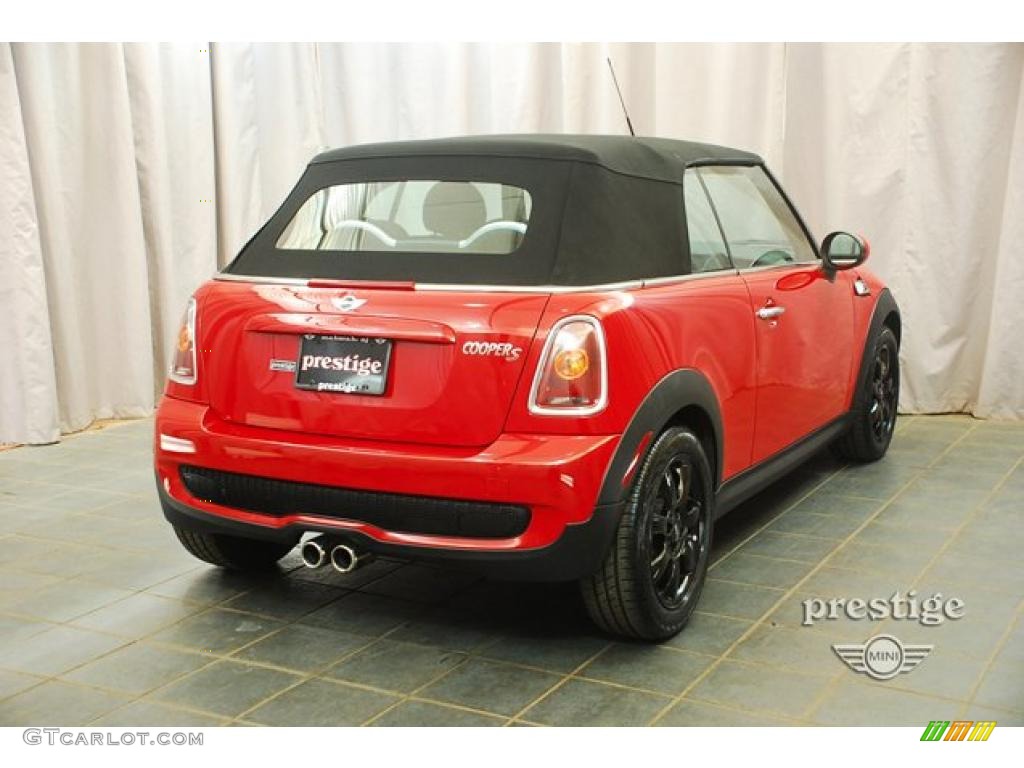 2009 Cooper S Convertible - Chili Red / Black/Grey photo #2