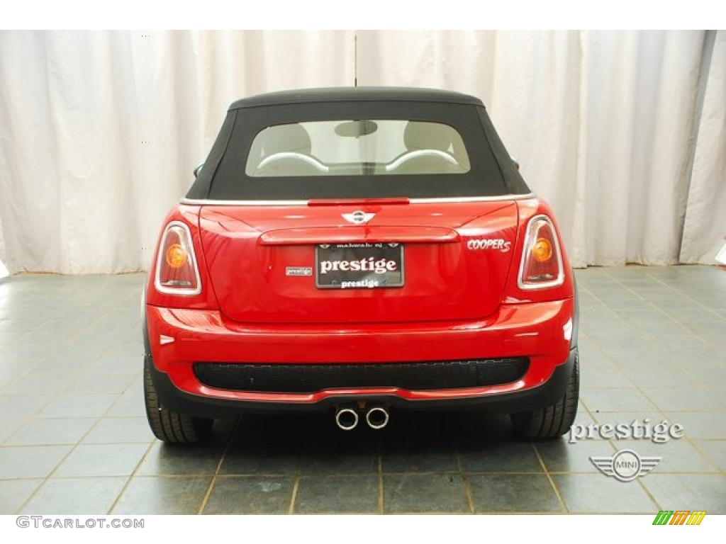 2009 Cooper S Convertible - Chili Red / Black/Grey photo #3