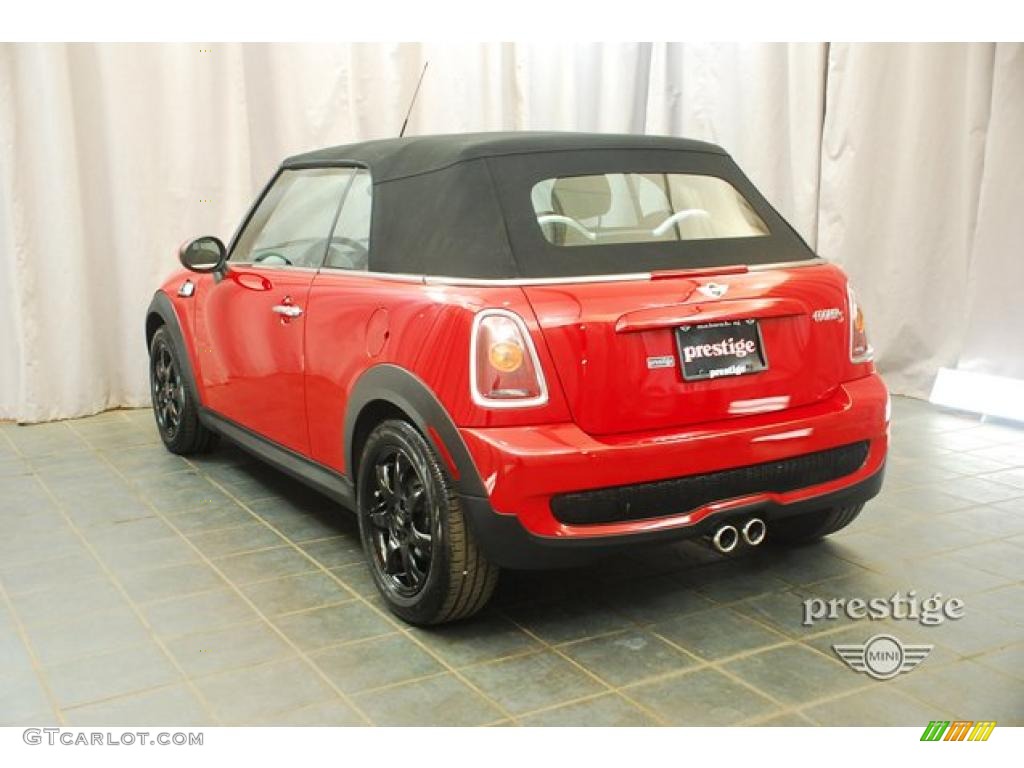 2009 Cooper S Convertible - Chili Red / Black/Grey photo #4