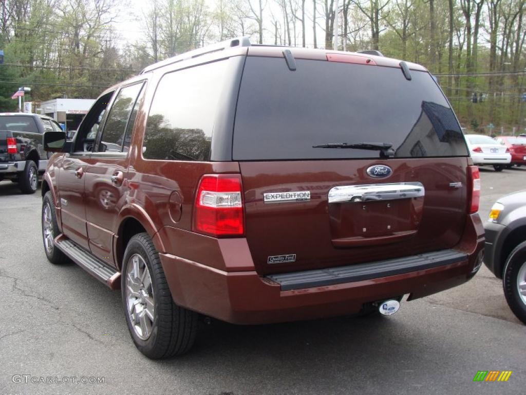 2008 Expedition Limited 4x4 - Dark Copper Metallic / Charcoal Black photo #7