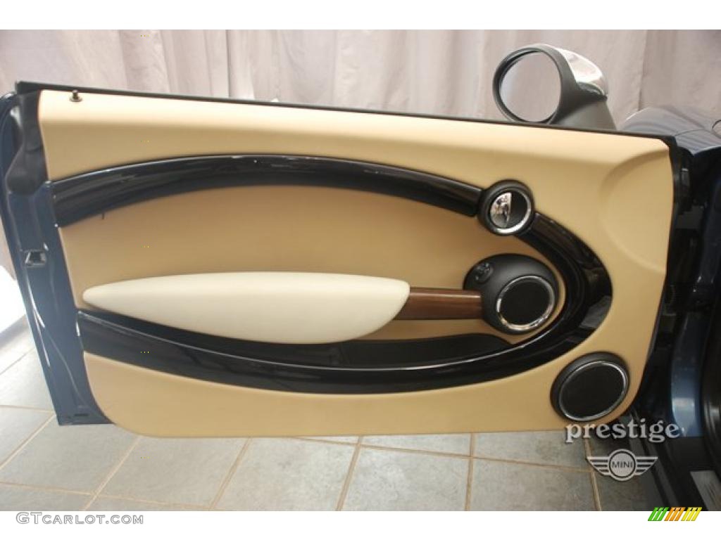2009 Cooper Convertible - Horizon Blue / Gravity Tuscan Beige Leather photo #9