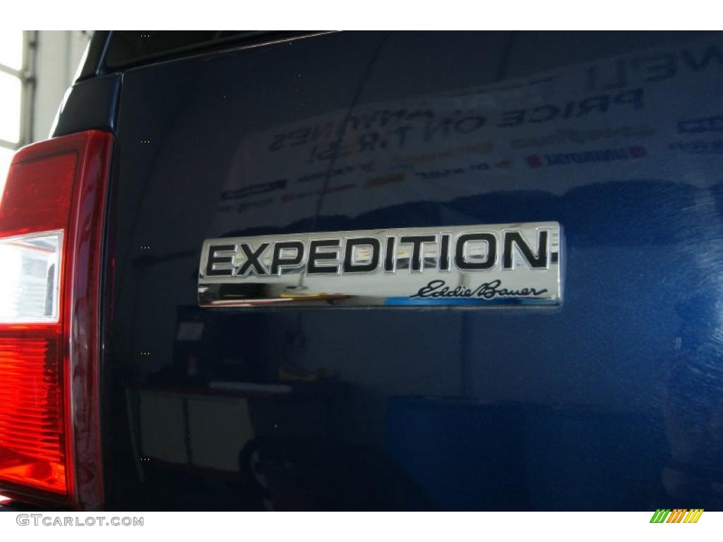 2009 Expedition Eddie Bauer 4x4 - Dark Blue Pearl Metallic / Camel photo #10