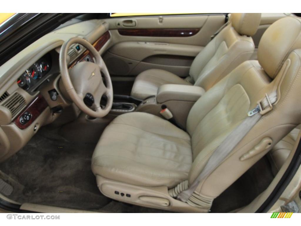 2001 Sebring LXi Convertible - Champagne Pearlcoat / Taupe photo #14