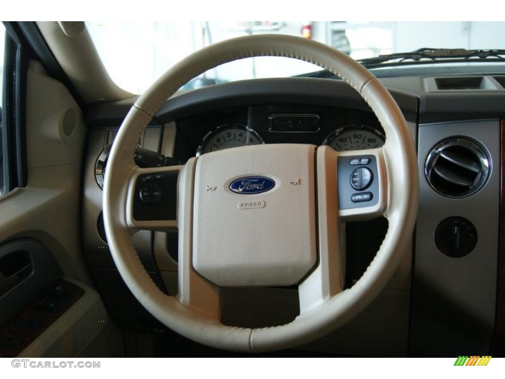 2009 Expedition Eddie Bauer 4x4 - Dark Blue Pearl Metallic / Camel photo #22