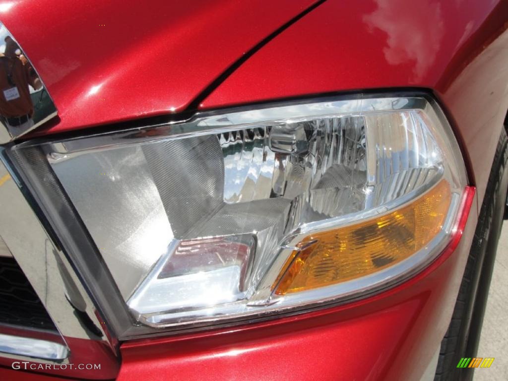 2009 Ram 1500 SLT Quad Cab - Inferno Red Crystal Pearl / Dark Slate/Medium Graystone photo #10