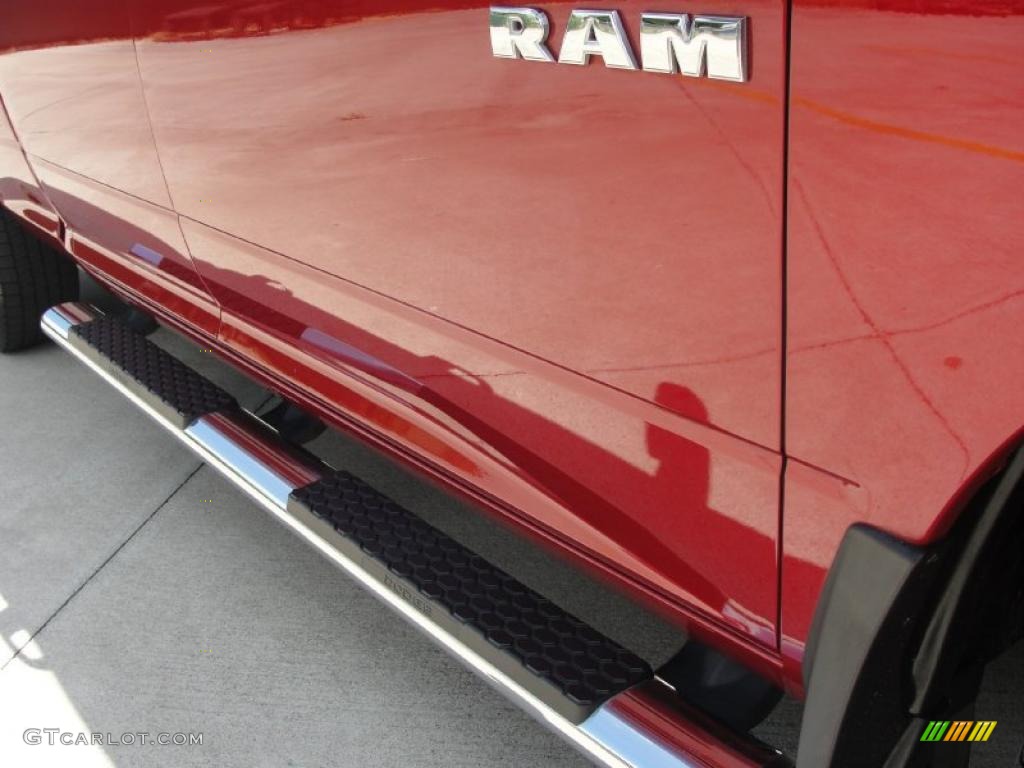 2009 Ram 1500 SLT Quad Cab - Inferno Red Crystal Pearl / Dark Slate/Medium Graystone photo #16