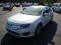 2010 White Platinum Tri-coat Metallic Ford Fusion SE  photo #10