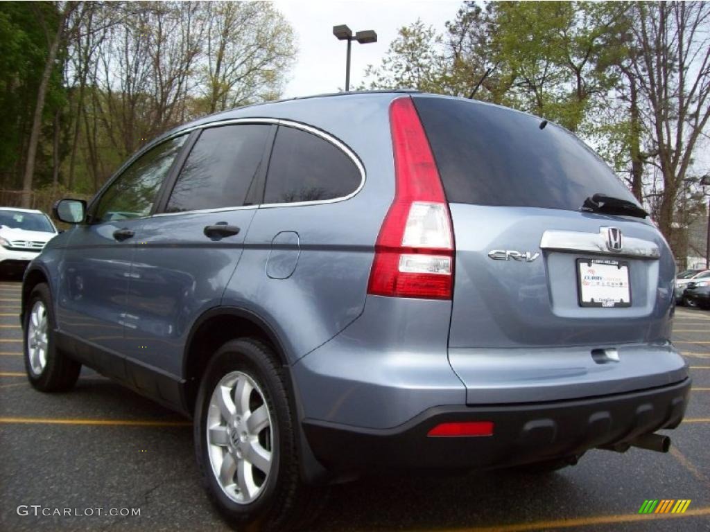 2007 CR-V EX 4WD - Glacier Blue Metallic / Gray photo #2