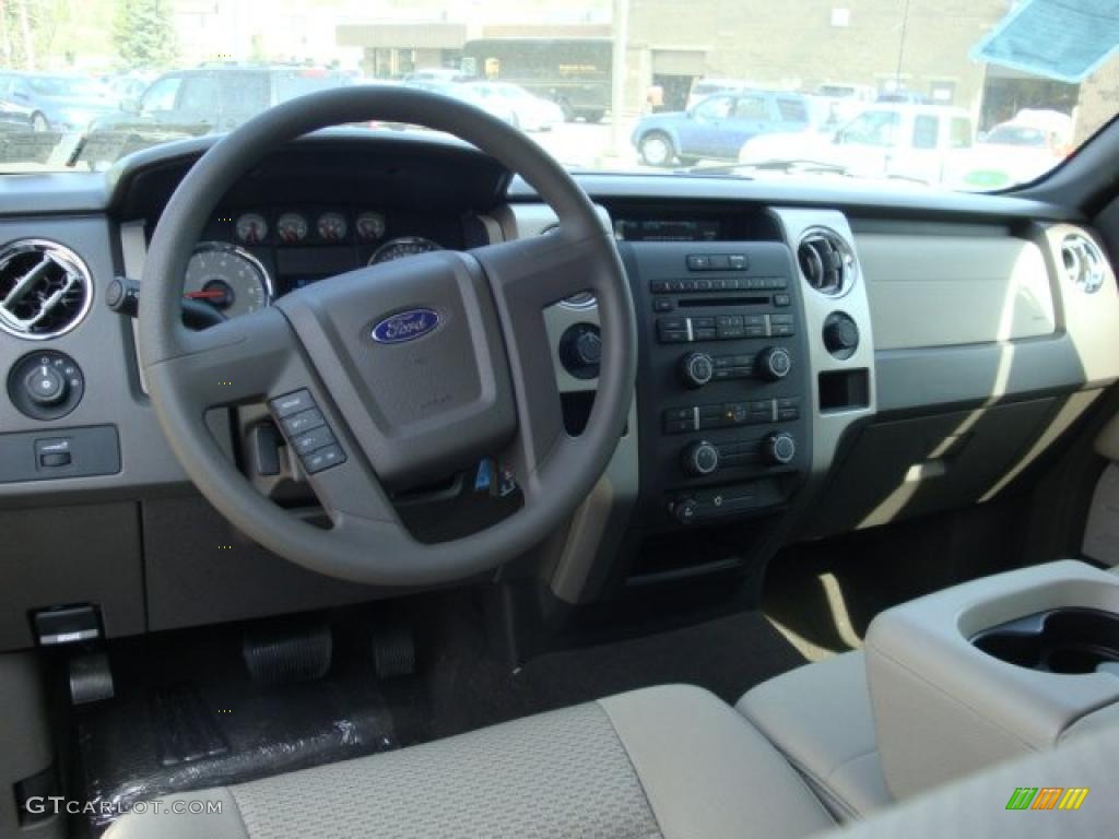 2010 F150 XLT SuperCab 4x4 - Sterling Grey Metallic / Medium Stone photo #8