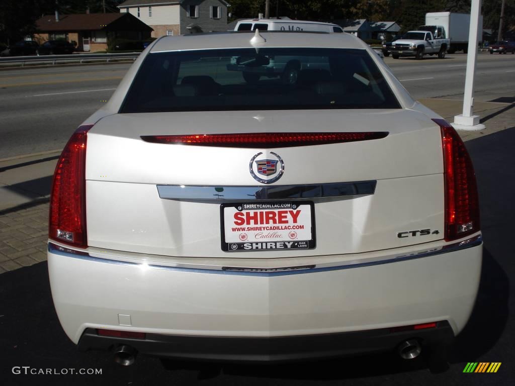 2009 CTS 4 AWD Sedan - White Diamond Tri-Coat / Ebony photo #5