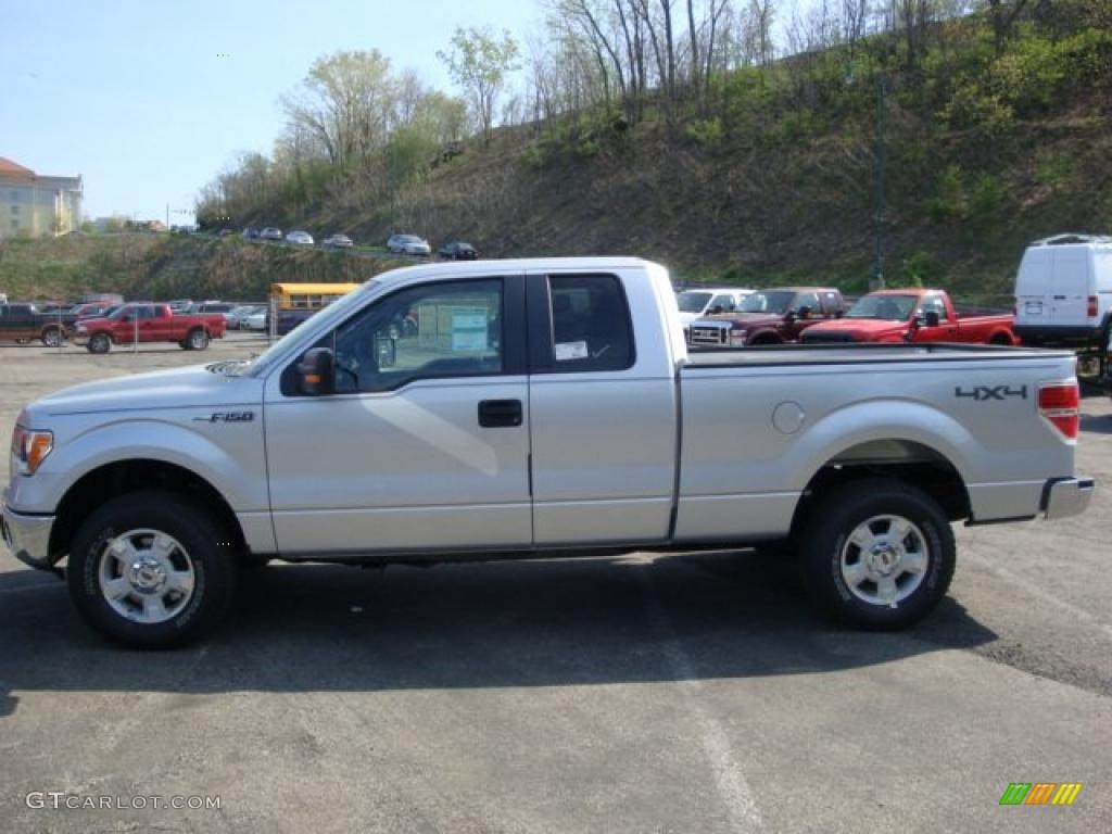 2010 F150 XLT SuperCab 4x4 - Ingot Silver Metallic / Medium Stone photo #6