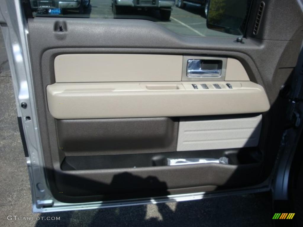 2010 F150 XLT SuperCab 4x4 - Ingot Silver Metallic / Medium Stone photo #15