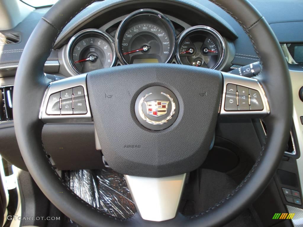 2009 CTS 4 AWD Sedan - White Diamond Tri-Coat / Ebony photo #14