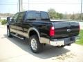 2008 Black Ford F350 Super Duty Lariat Crew Cab 4x4  photo #4