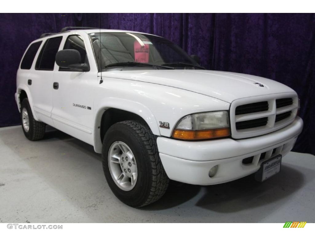 2000 Durango SLT - Bright White / Agate Black photo #1