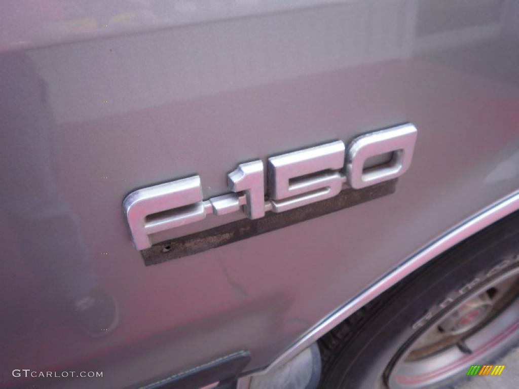 1987 F150 XLT Regular Cab - Smoke Grey Metallic / Red photo #5
