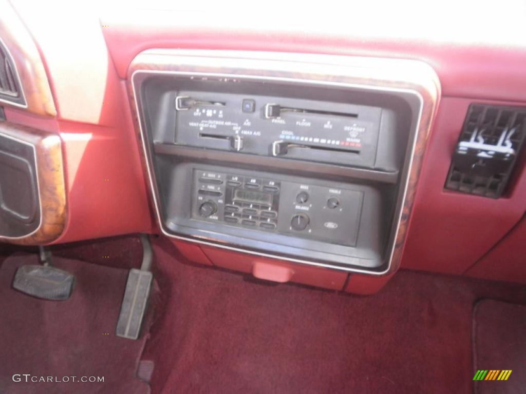 1987 F150 XLT Regular Cab - Smoke Grey Metallic / Red photo #8