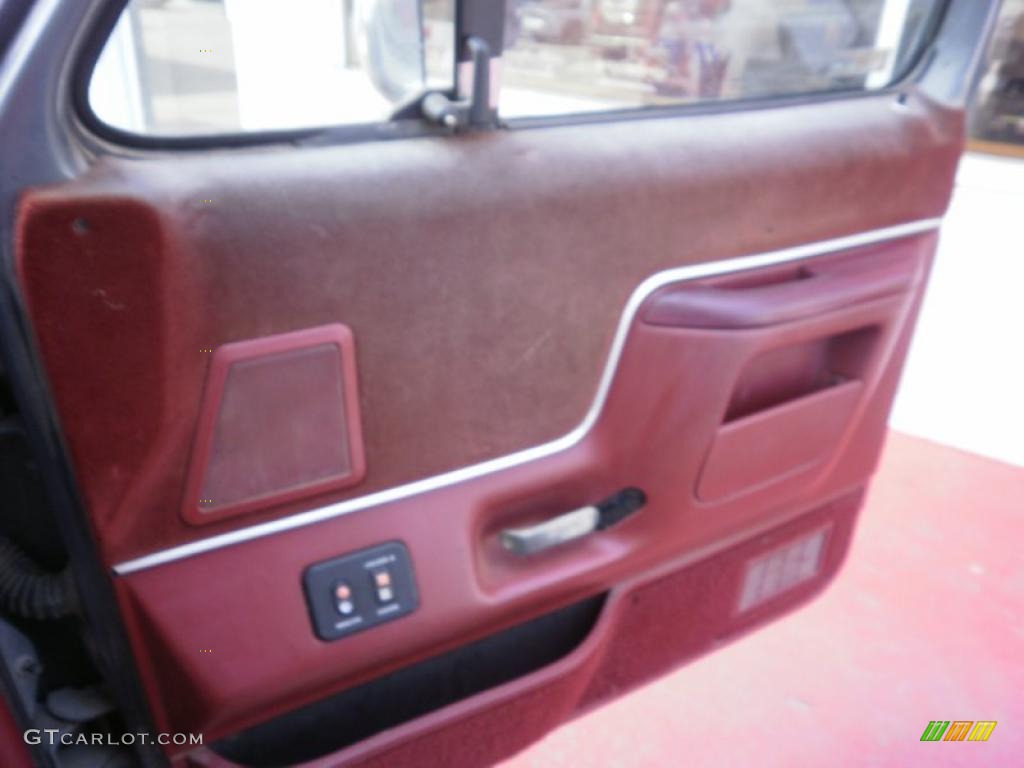 1987 F150 XLT Regular Cab - Smoke Grey Metallic / Red photo #10