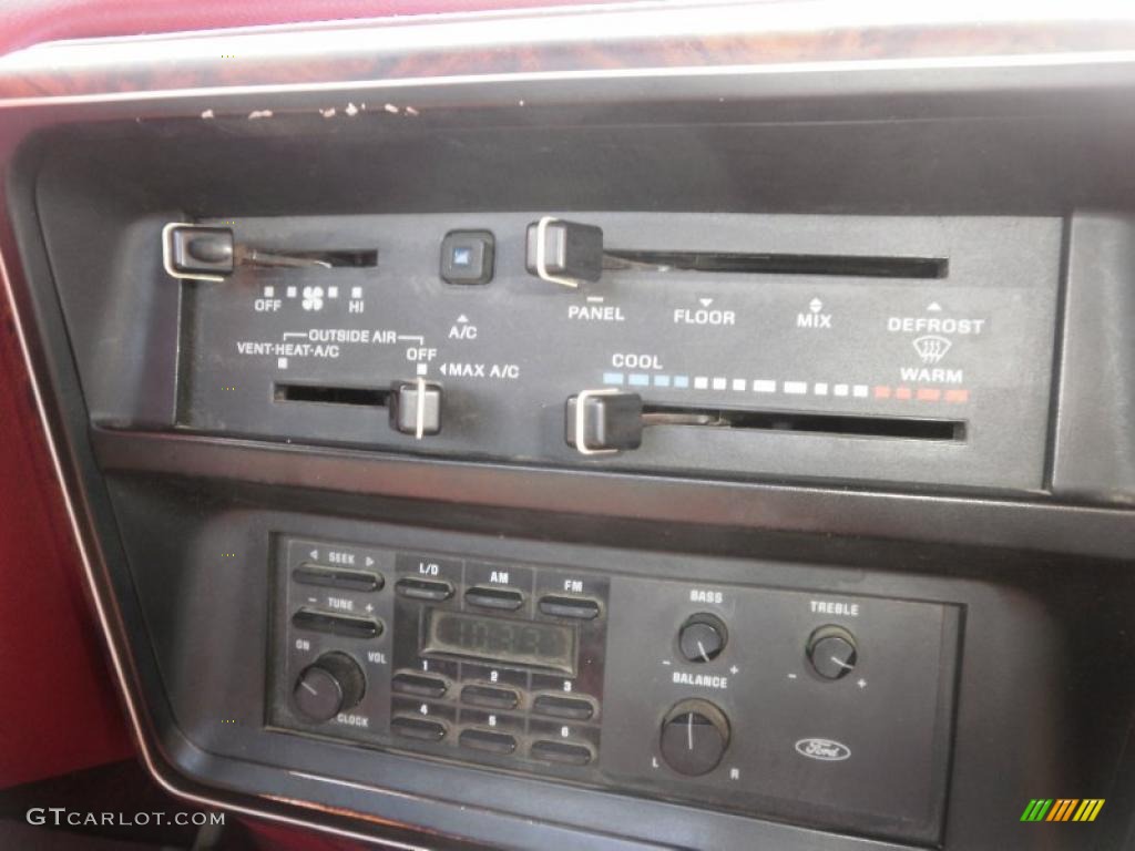 1987 F150 XLT Regular Cab - Smoke Grey Metallic / Red photo #12