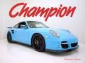 2010 Light Blue Paint to Sample Porsche 911 Turbo Coupe  photo #1