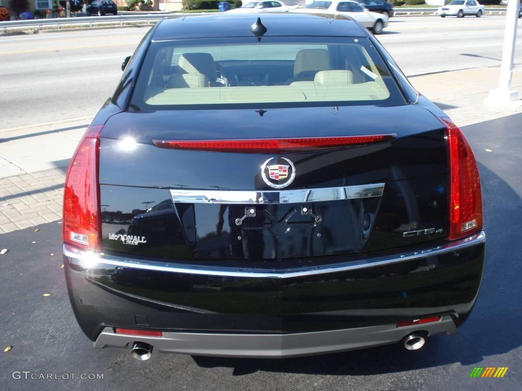 2009 CTS 4 AWD Sedan - Black Raven / Cashmere/Cocoa photo #5