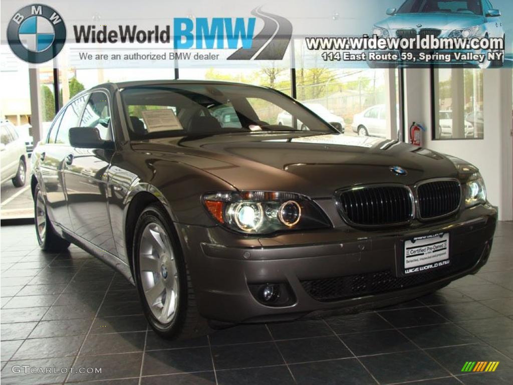 2007 7 Series 750Li Sedan - Sterling Grey Metallic / Black photo #1