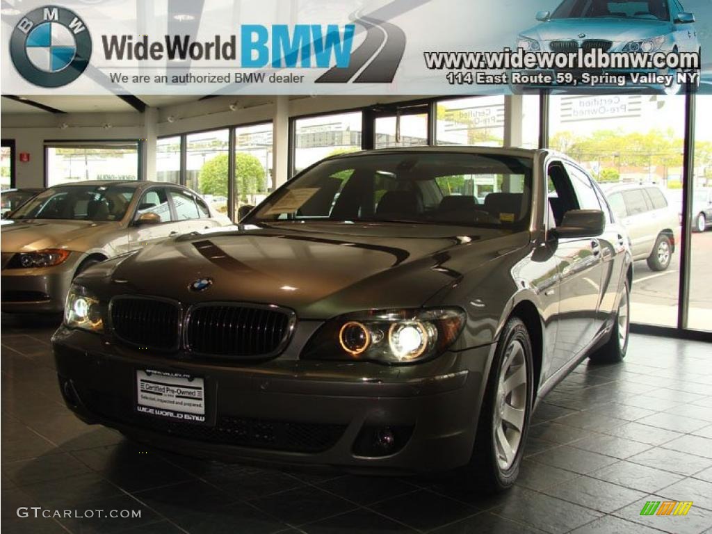 2007 7 Series 750Li Sedan - Sterling Grey Metallic / Black photo #2
