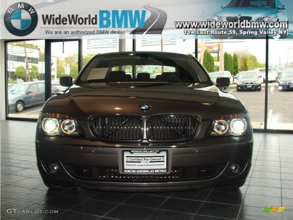 2007 7 Series 750Li Sedan - Sterling Grey Metallic / Black photo #3