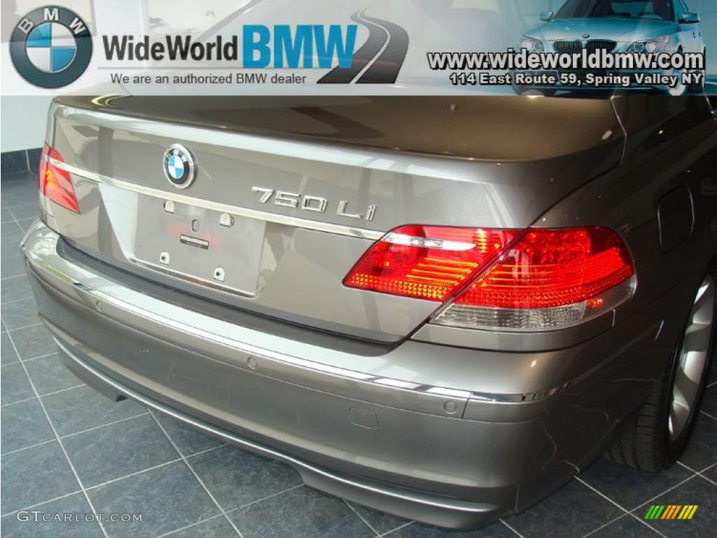 2007 7 Series 750Li Sedan - Sterling Grey Metallic / Black photo #5