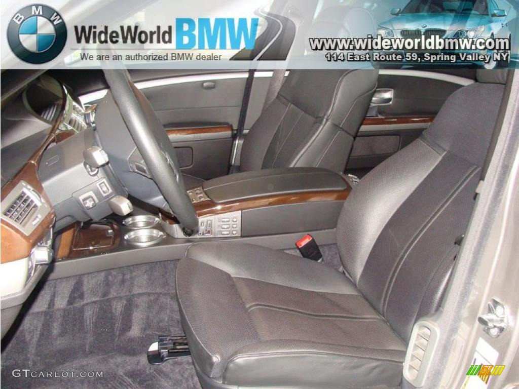 2007 7 Series 750Li Sedan - Sterling Grey Metallic / Black photo #10