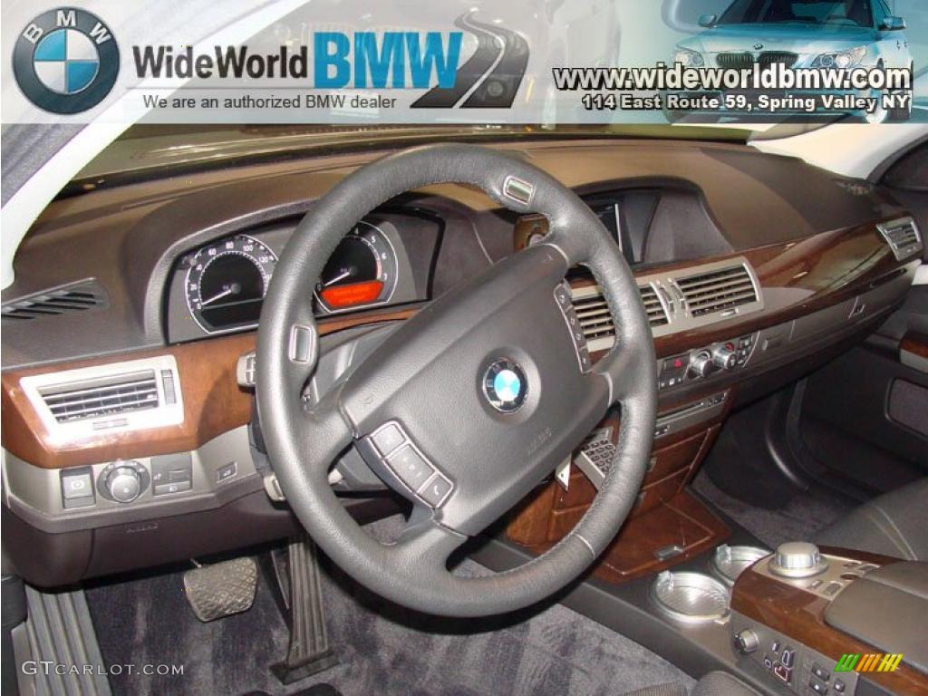 2007 7 Series 750Li Sedan - Sterling Grey Metallic / Black photo #11