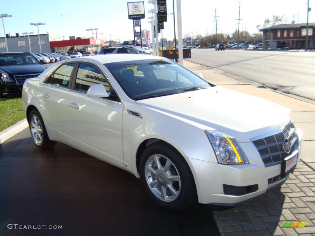 2009 CTS Sedan - White Diamond Tri-Coat / Ebony photo #3