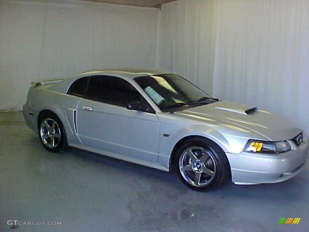 2003 Mustang GT Coupe - Silver Metallic / Medium Graphite photo #1