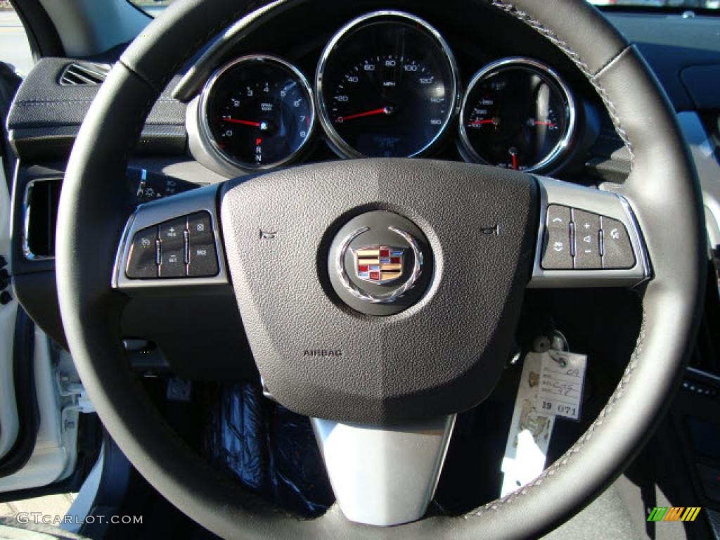 2009 CTS Sedan - White Diamond Tri-Coat / Ebony photo #14