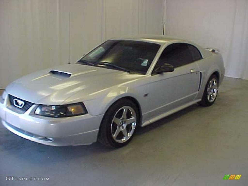 2003 Mustang GT Coupe - Silver Metallic / Medium Graphite photo #3