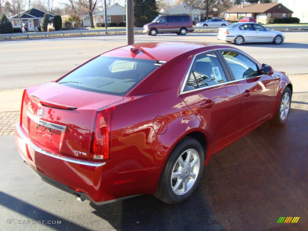 2009 CTS Sedan - Crystal Red / Ebony photo #4