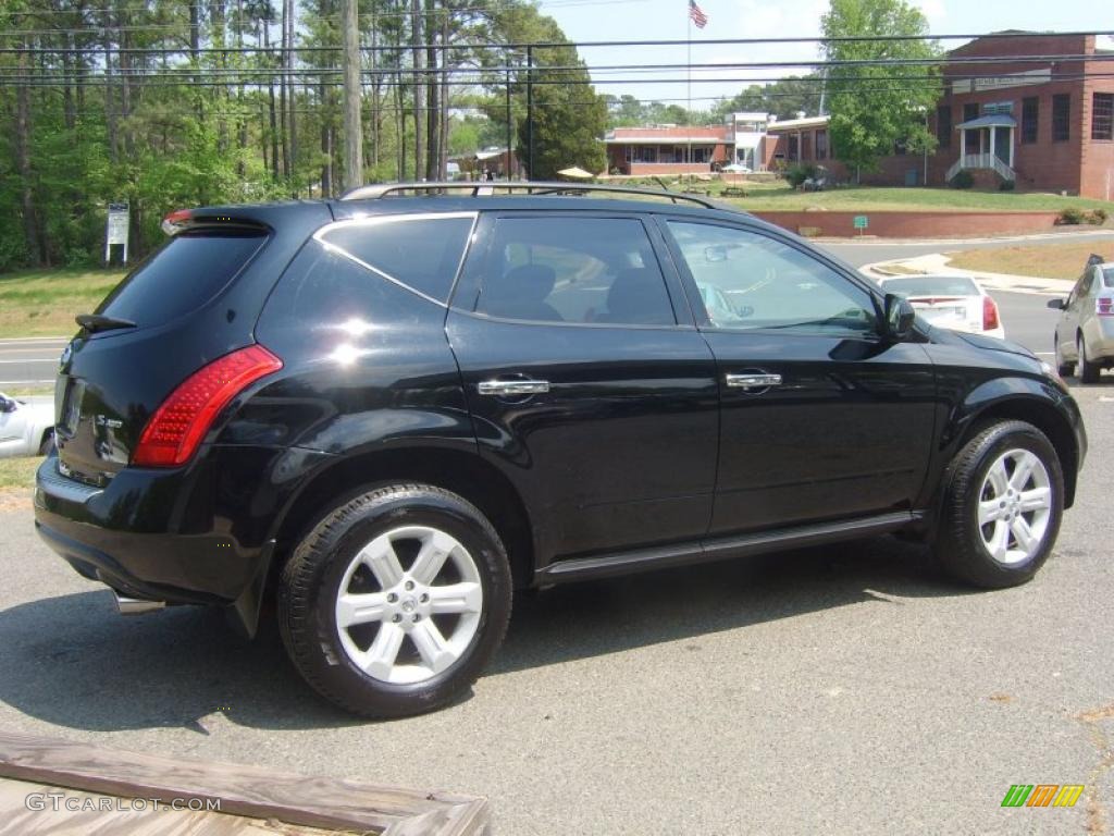 2006 Murano S AWD - Super Black / Charcoal photo #4