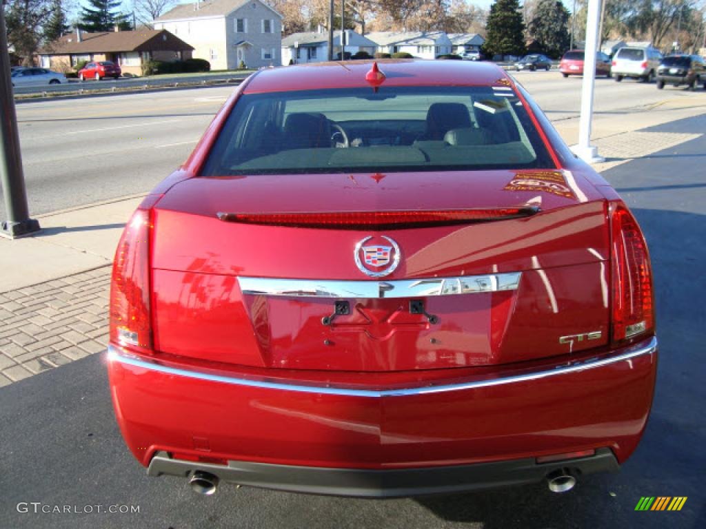 2009 CTS Sedan - Crystal Red / Ebony photo #5