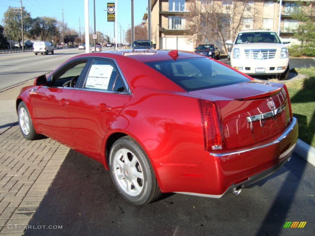 2009 CTS Sedan - Crystal Red / Ebony photo #6