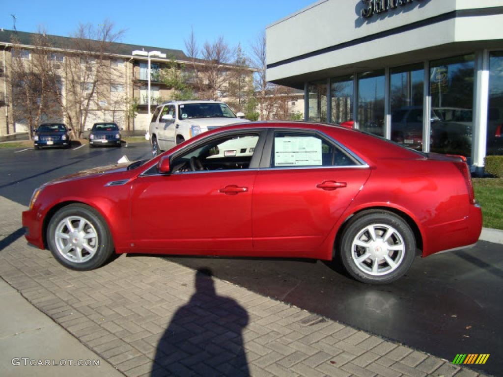 2009 CTS Sedan - Crystal Red / Ebony photo #7