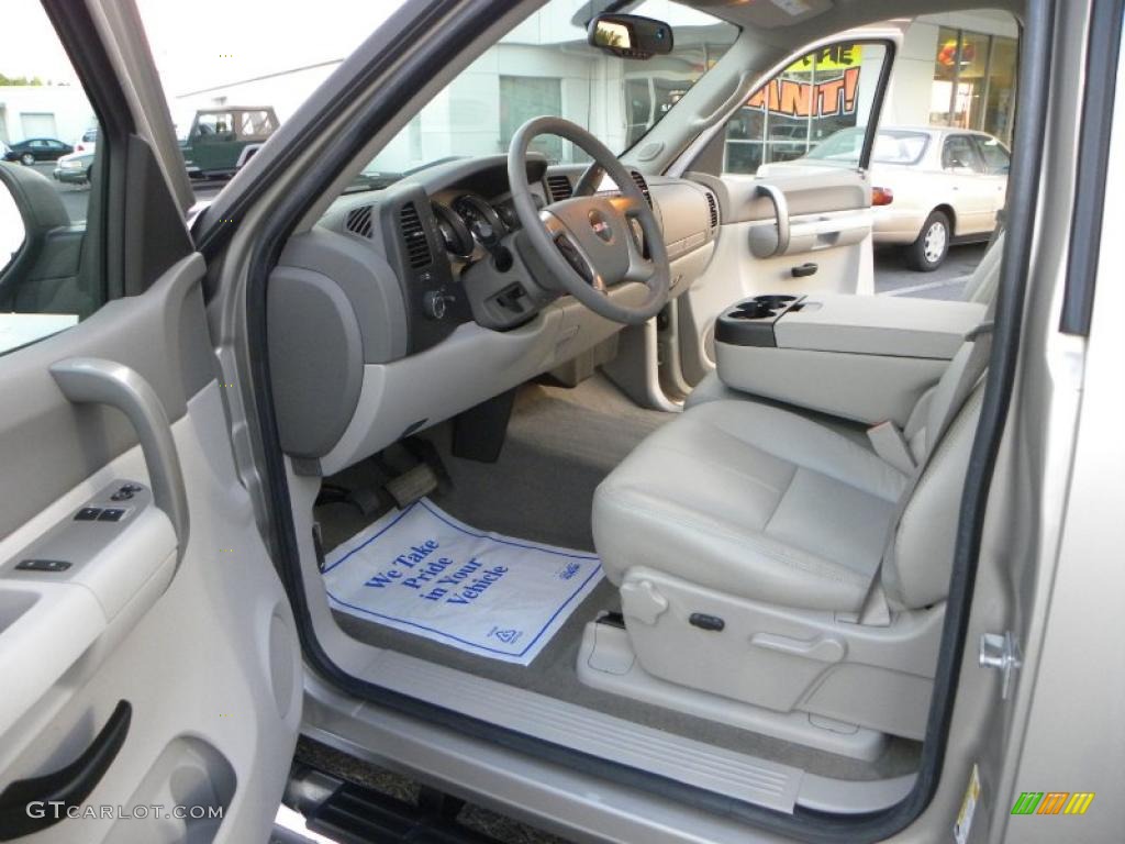 2008 Sierra 1500 SLE Regular Cab - Silver Birch Metallic / Light Cashmere photo #8