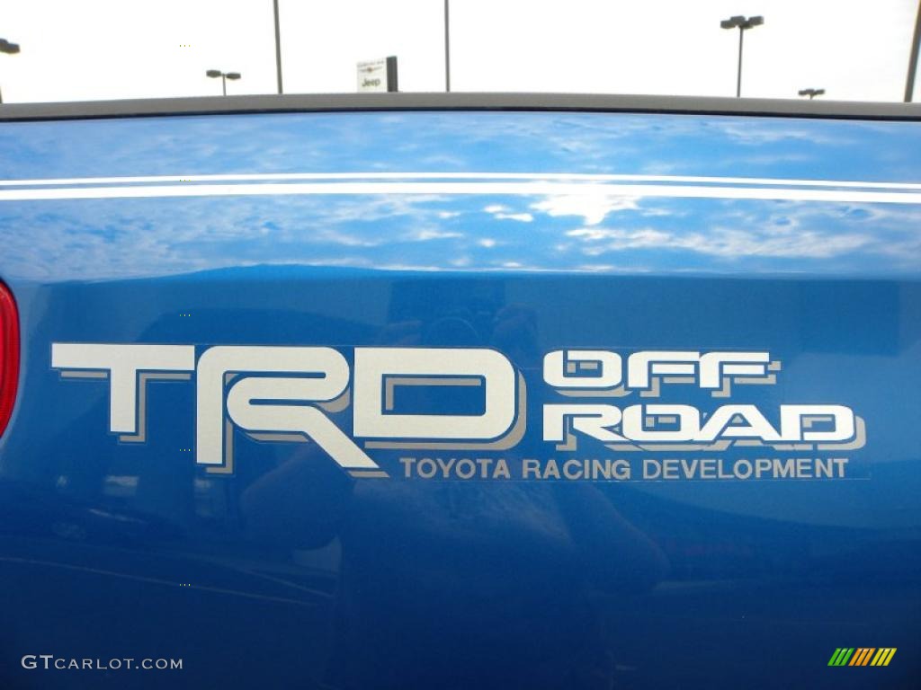 2007 Tundra SR5 TRD Double Cab - Blue Streak Metallic / Beige photo #14