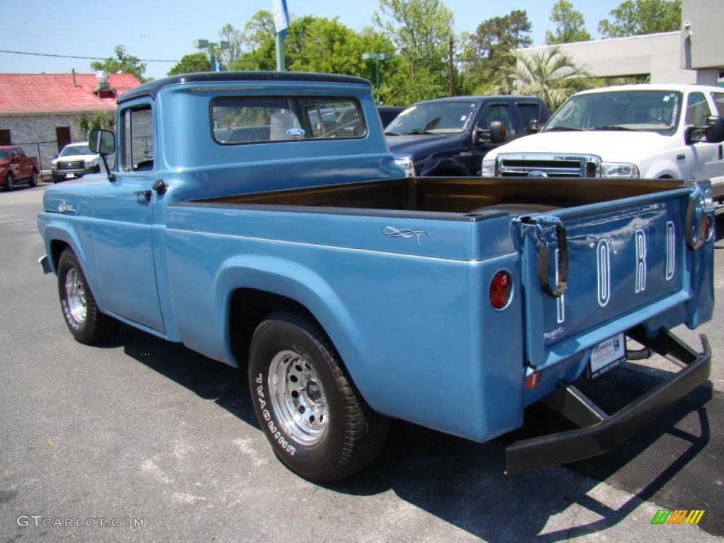 1959 F100 Pickup Truck - Blue / Black photo #9