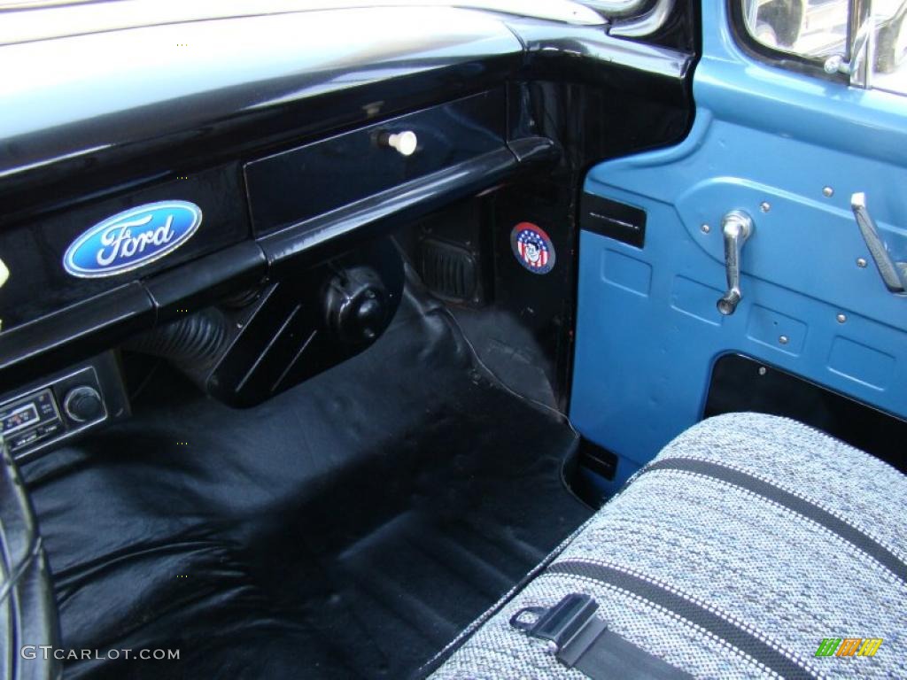 1959 F100 Pickup Truck - Blue / Black photo #18