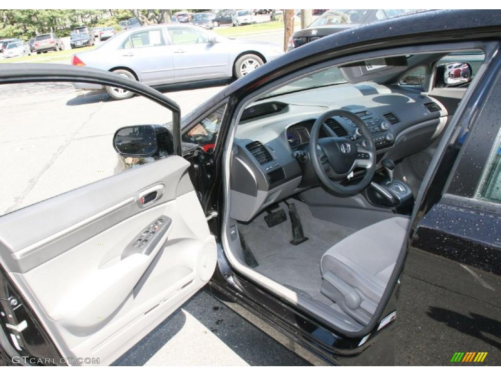 2007 Civic EX Sedan - Nighthawk Black Pearl / Gray photo #10