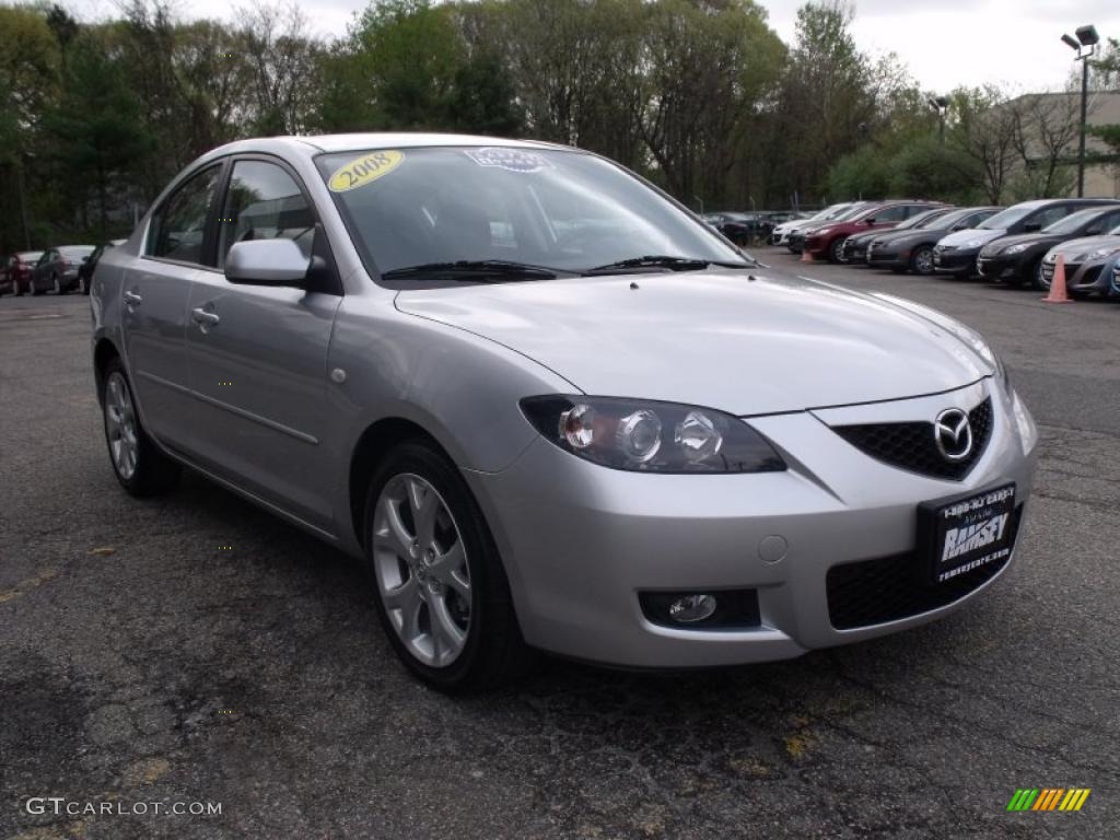2008 MAZDA3 i Touring Sedan - Sunlight Silver Metallic / Black photo #1